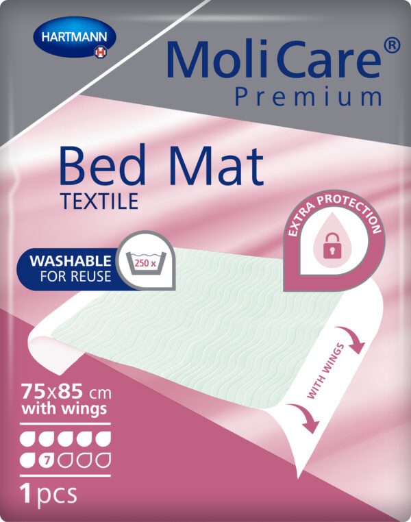 MoliCare Premium Bed Mat Textile onderlegger 75x85cm 7 drops