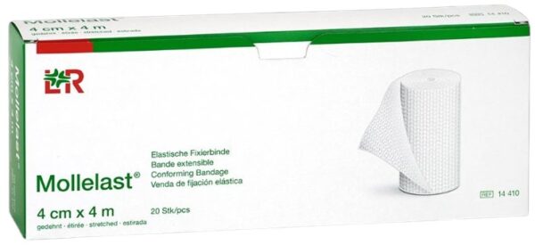 Elastisch fixatiewindsel Mollelast 4mx4cm