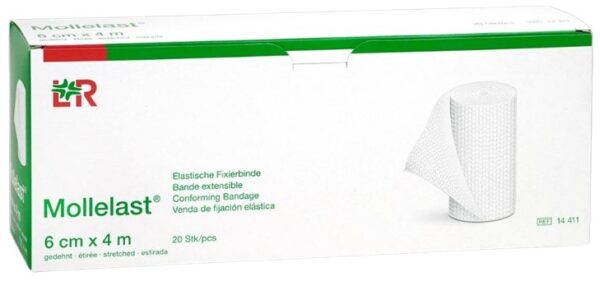 Elastisch fixatiewindsel Mollelast 4mx6cm