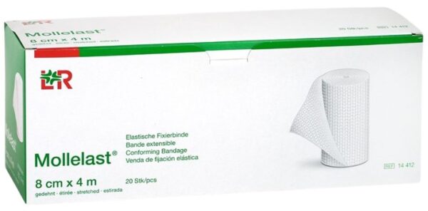 Elastisch fixatiewindsel Mollelast 4mx8cm