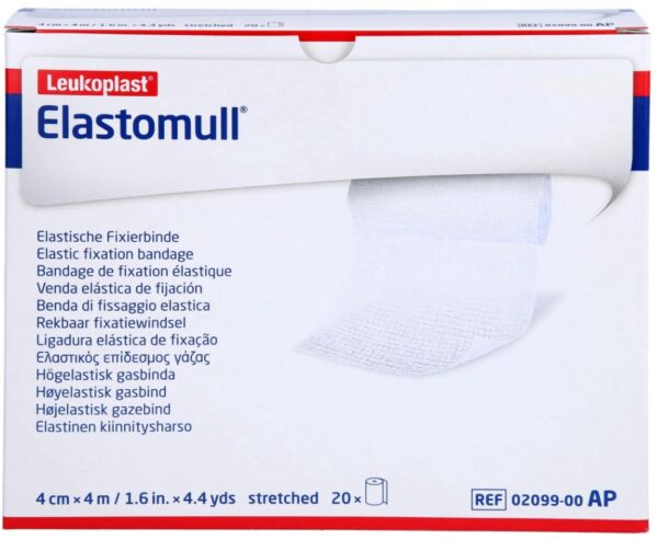 Elastisch fixatiewindsel Leukoplast Elastomull 4mx4cm