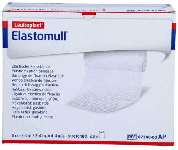 Elastisch fixatiewindsel Leukoplast Elastomull 4mx6cm