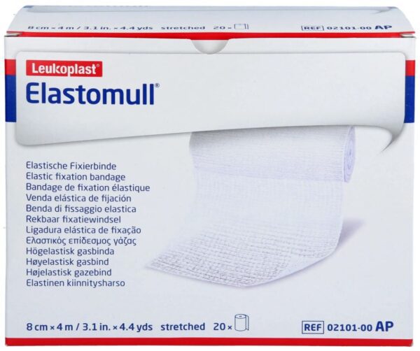 Elastisch fixatiewindsel Leukoplast Elastomull 4mx8cm