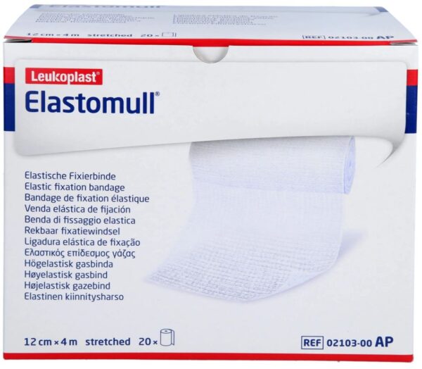 Elastisch fixatiewindsel Leukoplast Elastomull 4mx12cm