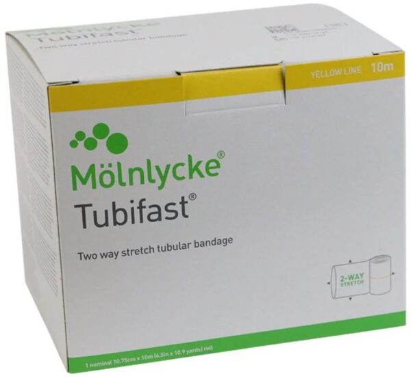 Buisverband Tubifast geel 10mx10,75cm