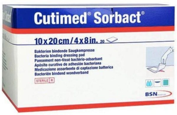 Antibacterieel verband Cutimed Sorbact 10x20cm