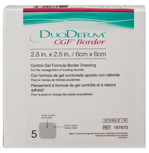 Hydrocolloïd verband DuoDERM E Border 10x10cm