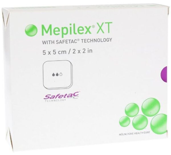 Siliconen foamverband Mepilex XT 5x5cm