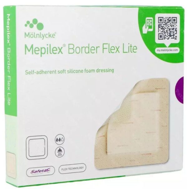 Siliconen foamverband Mepilex Border Flex Lite 15x15cm