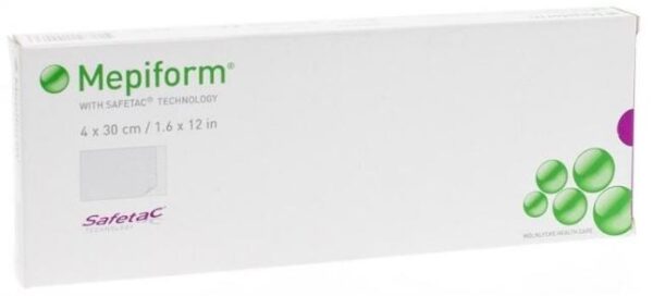 Siliconen littekenverband Mepiform 4x31cm