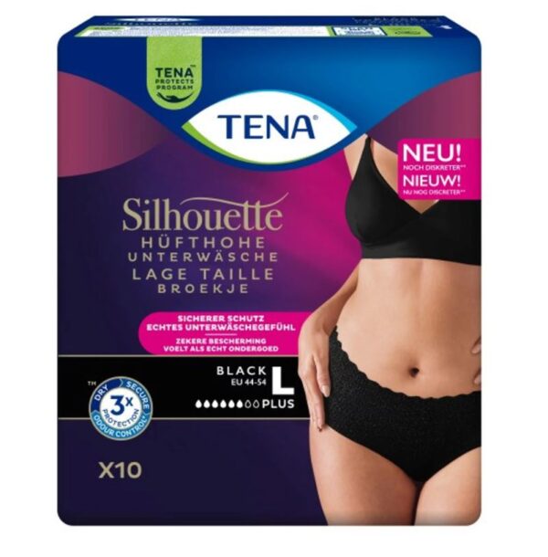TENA Pants Silhouette Plus Low zwart L