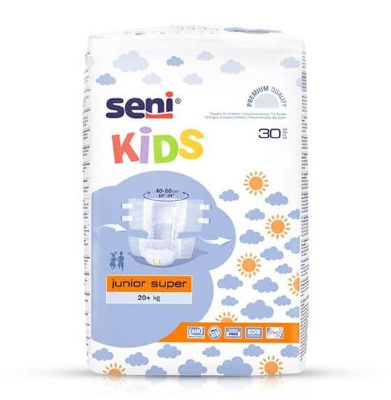Luier verpakking van SENI Kids Junior voor 11-20 kg