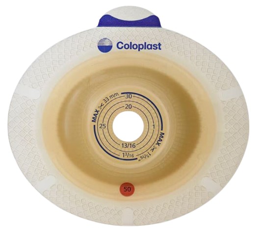 Huidplak SenSura Click Convex Light 2-delig 50mm 15-33mm