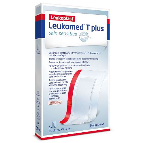 Eilandpleister Leukomed T Plus Skin Sensitive 8x15cm