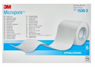 Fixatiepleister Micropore non-woven wit 9,2mx5cm - Afbeelding 2