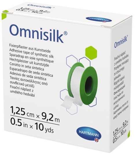Fixatiepleister Omnisilk 9,2mx1,25cm - Afbeelding 2