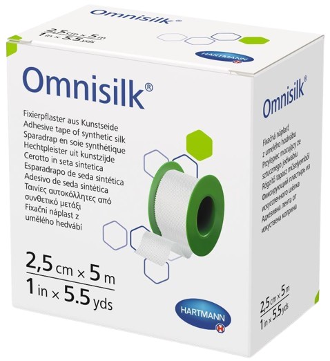Fixatiepleister Omnisilk 5mx2,5cm - Afbeelding 2
