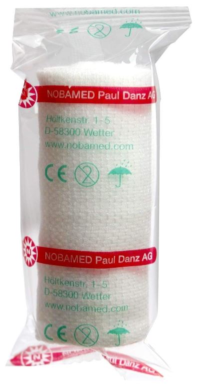 Elastisch fixatiewindsel NOBAFIX gecellofaneerd 4mx4cm - Afbeelding 2