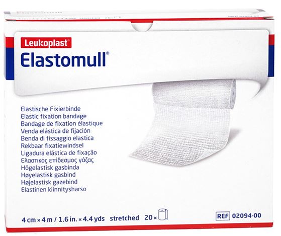 Elastisch fixatiewindsel Leukoplast Elastomull gecel 4mx4cm