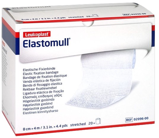 Elastisch fixatiewindsel Leukoplast Elastomull gecel 4mx8cm