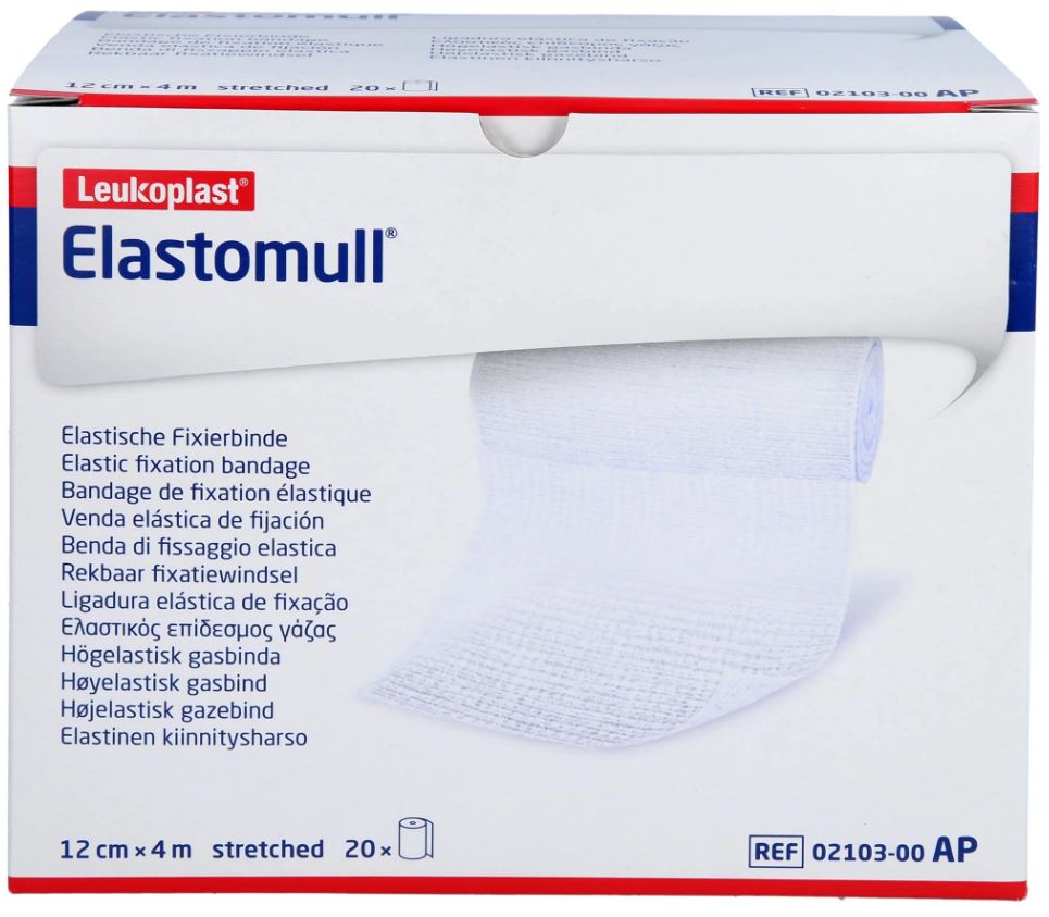 Elastisch fixatiewindsel Leukoplast Elastomull 4mx12cm