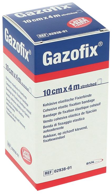 Elastisch fixatiewindsel Gazofix cohesive 4mx10cm