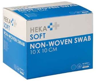 Non-woven kompres HEKA Soft 4-laags 10x10cm