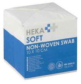 Non-woven kompres HEKA Soft 4-laags 10x10cm