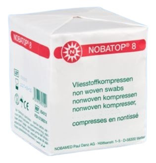 Non-woven kompres NOBATOP 8 4-laags 10x10cm