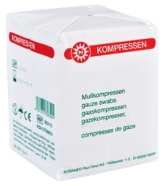 Gaaskompres NOBA 8-laags 10x10cm