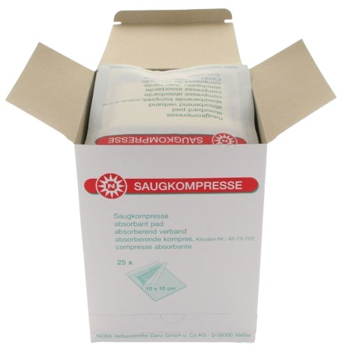 Absorberend verband NOBASORB-steril 10x10cm - Afbeelding 3
