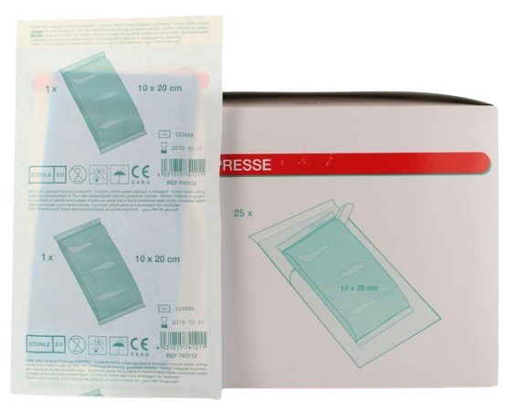 Absorberend verband NOBASORB-steril 10x20cm