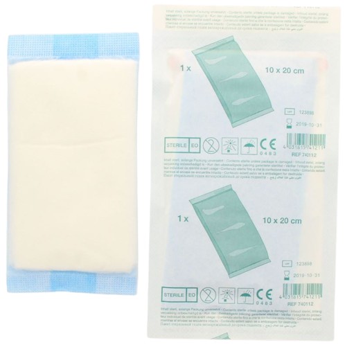 Absorberend verband NOBASORB-steril 10x20cm - Afbeelding 2