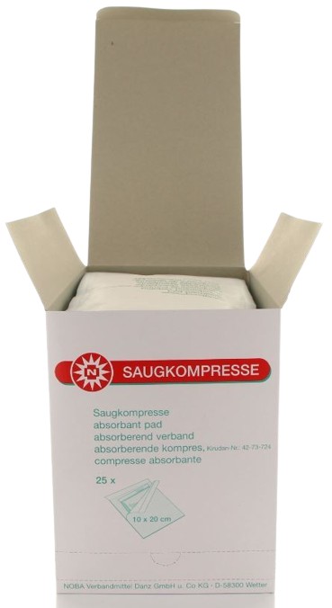 Absorberend verband NOBASORB-steril 10x20cm - Afbeelding 3
