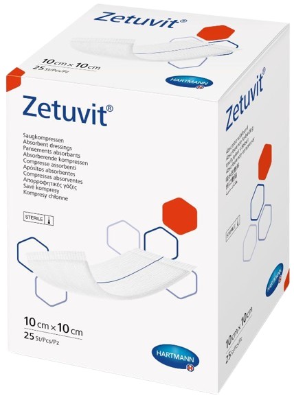 Absorberend verband Zetuvit 10x10cm