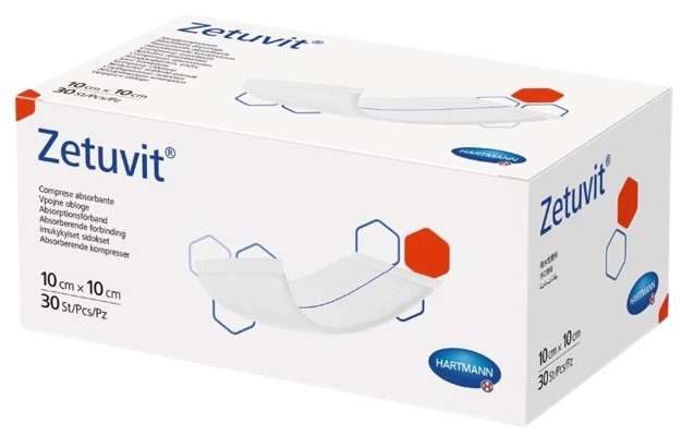Absorberend verband Zetuvit 10x10cm