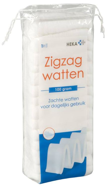 Verbandwatten HEKA Zigzag 100g
