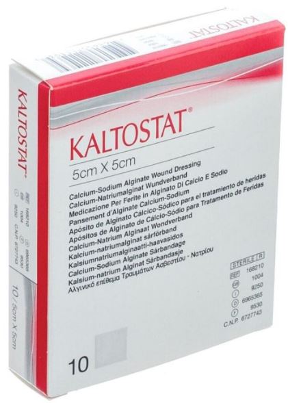 Alginaatverband Kaltostat 5x5cm