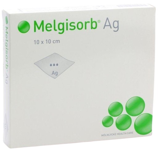Antimicrobieel verband Melgisorb Ag 10x10cm