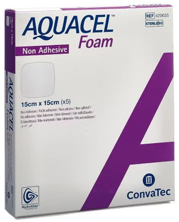 Foamverband AQUACEL Foam Non-Adhesive 15x15cm