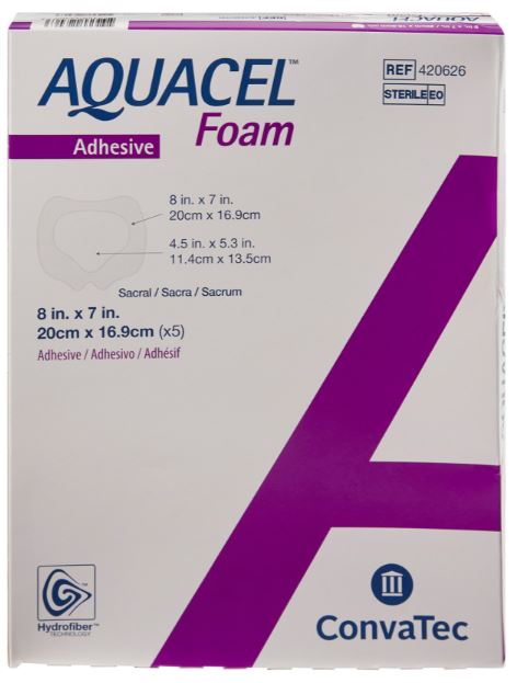Foamverband AQUACEL Foam Adhesive Sacraal 20x16,9cm