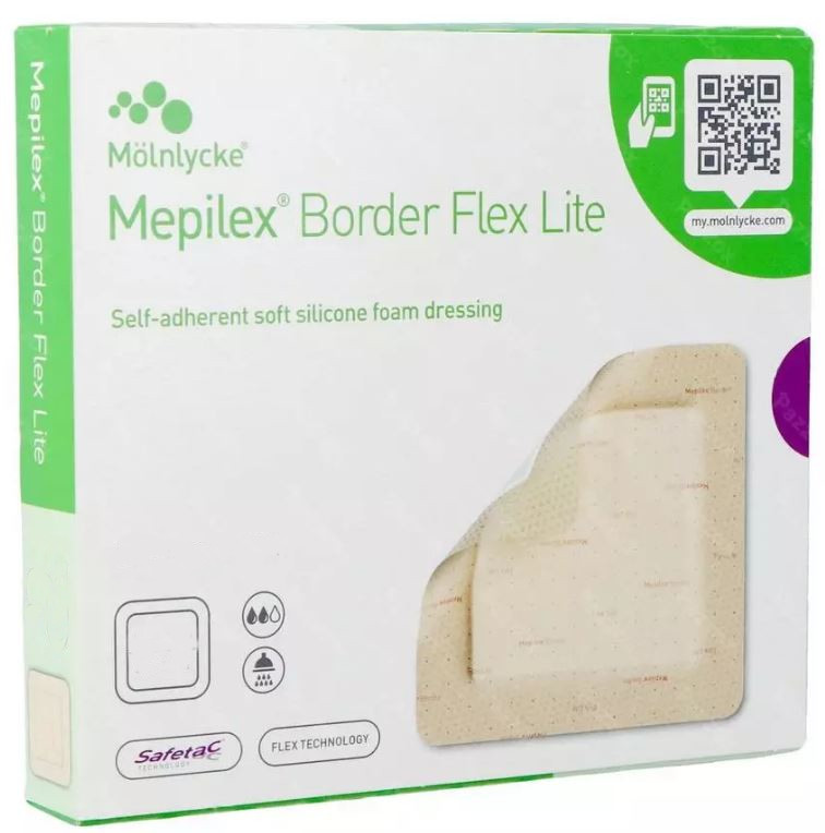 Siliconen foamverband Mepilex Border Flex Lite 15x15cm