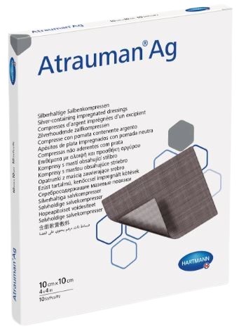 Zalfkompres Atrauman AG 10x10cm