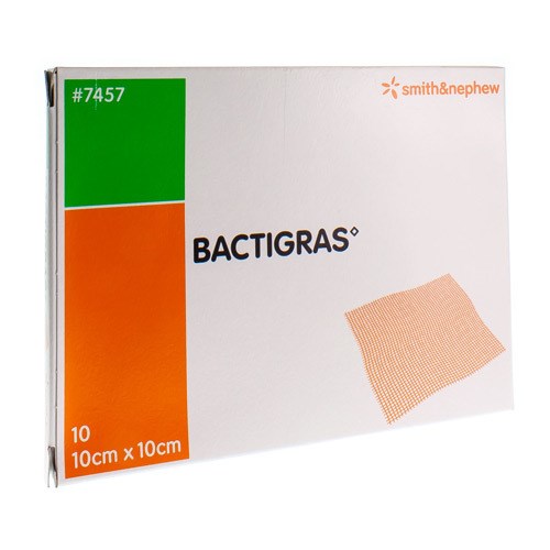 Zalfkompres BACTIGRAS 10x10cm
