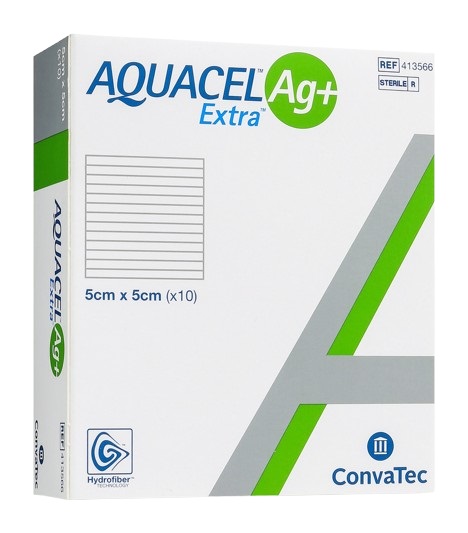 Hydrofiber verband AQUACEL Ag+ Extra 5x5cm