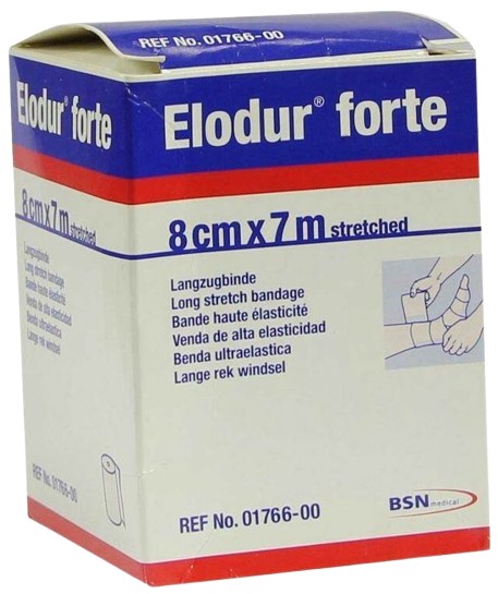 Compressiezwachtel Elodur Forte lange rek 7mx8cm