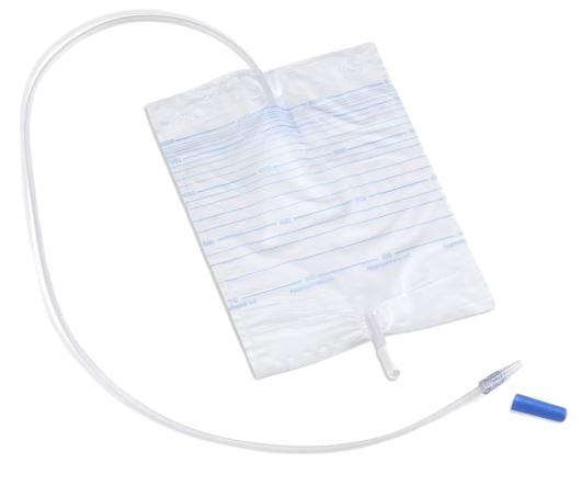 Urinebedzak Curion Curibag 2L 90cm trekkraan transparant