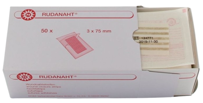 Hechtstrip NOBA RUDANAHT beige 3x75mm